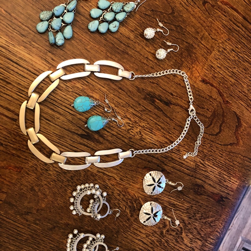 Silver jewelry lot